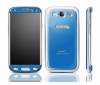 Back & Frony guards for Samsung Galaxy S3 (blue) (OEM)